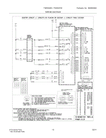 11 - Wiring Diagram parts for Frigidaire Range FGES3065KBD from AppliancePartsPros.com