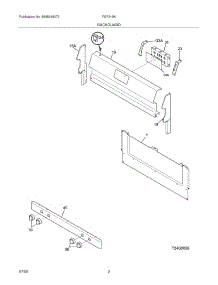 03 - Backguard parts for Frigidaire Range FGF319KBB from AppliancePartsPros.com