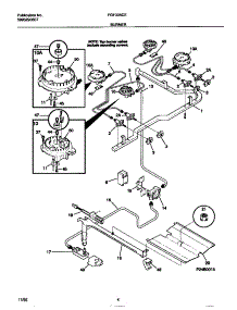 03 - Burner parts for Frigidaire Range FGF335CESB from AppliancePartsPros.com