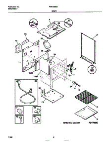 04 - Body parts for Frigidaire Range FGF335CESB from AppliancePartsPros.com