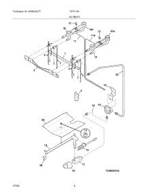 05 - Burner parts for Frigidaire Range FGF319KBB from AppliancePartsPros.com