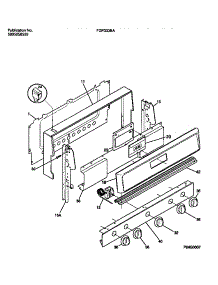 02 - Backguard parts for Frigidaire Range FGF333BADB from AppliancePartsPros.com