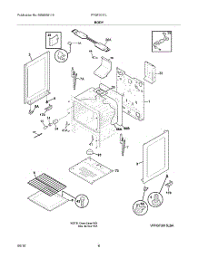 07 - Body parts for Frigidaire Range FFGF3017LWB from AppliancePartsPros.com