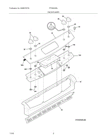 03 - Backguard parts for Frigidaire Range FFGS3025LWB from AppliancePartsPros.com