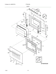 11 - Door parts for Frigidaire Range FFGS3025LWB from AppliancePartsPros.com