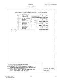 13 - Wiring Diagram parts for Frigidaire Range FFGS3025LWB from AppliancePartsPros.com