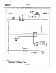 12 - Wiring Schematic parts for Frigidaire Range FGF337AUA from AppliancePartsPros.com