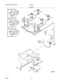 05 - Burner parts for Frigidaire Range FGF337ESD from AppliancePartsPros.com