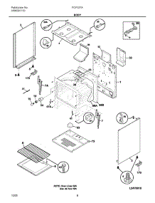 07 - Body parts for Frigidaire Range FGF337AWF from AppliancePartsPros.com