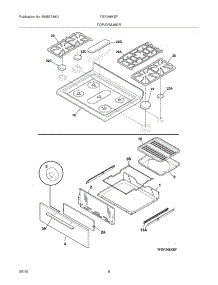 09 - Top\Drawer parts for Frigidaire Range FGF348KSF from AppliancePartsPros.com