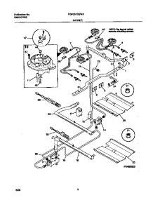 03 - Burner parts for Frigidaire Range FGF351SGWA from AppliancePartsPros.com