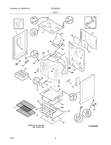 07 - Body parts for Frigidaire Range FGF380MXFBB from AppliancePartsPros.com
