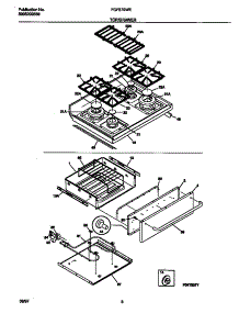 05 - Top / Drawer parts for Frigidaire Range FGF379WECG from AppliancePartsPros.com