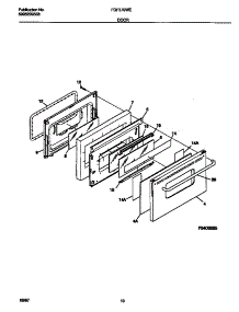 06 - Door parts for Frigidaire Range FGF379WECG from AppliancePartsPros.com