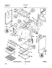07 - Body parts for Frigidaire Range FGFB55ASC from AppliancePartsPros.com