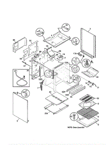 Body parts for Frigidaire Range FGFB74BJBB from AppliancePartsPros.com