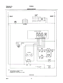 12 - Wiring Diagram parts for Frigidaire Range FGFB55ASB from AppliancePartsPros.com