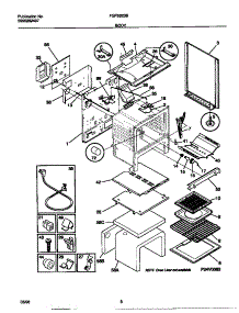 04 - Body parts for Frigidaire Range FGF352SBWC from AppliancePartsPros.com
