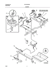 05 - Burner parts for Frigidaire Range FGFB33WHSA from AppliancePartsPros.com
