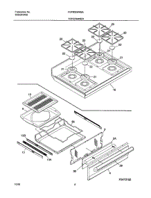09 - Top / Drawer parts for Frigidaire Range FGFB33WHSA from AppliancePartsPros.com