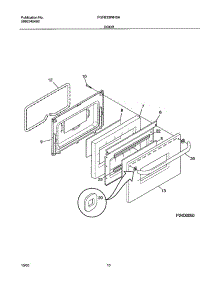 11 - Door parts for Frigidaire Range FGFB33WHSA from AppliancePartsPros.com