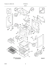 07 - Body parts for Frigidaire Range FGF382HSA from AppliancePartsPros.com