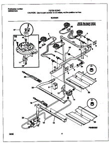 03 - Burner parts for Frigidaire Range FGF351SGWC from AppliancePartsPros.com