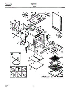 04 - Body parts for Frigidaire Range FGF353BAWG from AppliancePartsPros.com