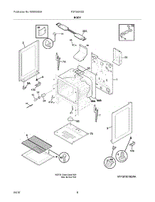 07 - Body parts for Frigidaire Range FGF348KSD from AppliancePartsPros.com