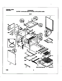 04 - Body parts for Frigidaire Range FGF358CGSC from AppliancePartsPros.com