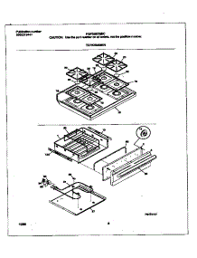 05 - Top / Drawer parts for Frigidaire Range FGF358CGSC from AppliancePartsPros.com