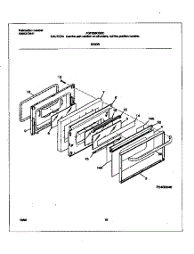06 - Door parts for Frigidaire Range FGF358CGSC from AppliancePartsPros.com