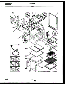 04 - Body Parts parts for Frigidaire Range FGF353CASA from AppliancePartsPros.com