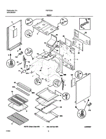 07 - Body parts for Frigidaire Range FGF355AUD from AppliancePartsPros.com