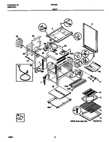 04 - Body parts for Frigidaire Range FGF355CGBA from AppliancePartsPros.com