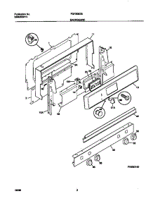 02 - Backguard parts for Frigidaire Range FGF358CGSA from AppliancePartsPros.com