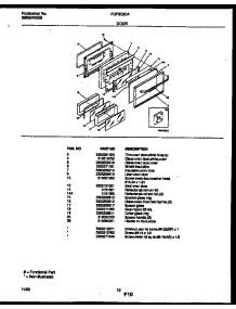 06 - Door Parts parts for Frigidaire Range FGF353CASA from AppliancePartsPros.com