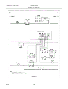 12 - Wiring Schematic parts for Frigidaire Range FGF356MXAWD from AppliancePartsPros.com