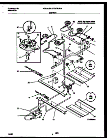03 - Burner, Manifold And Gas Control parts for Frigidaire Range FGF363BAWA from AppliancePartsPros.com