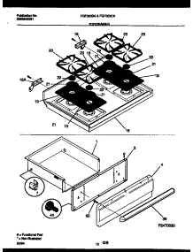 06 - Cooktop And Drawer Parts parts for Frigidaire Range FGF363BAWA from AppliancePartsPros.com