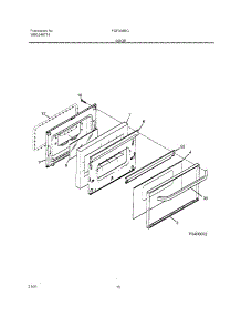 11 - Door parts for Frigidaire Range FGF334BGDJ from AppliancePartsPros.com