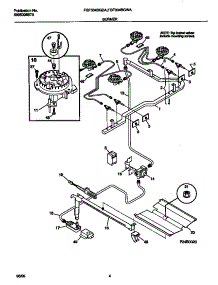 03 - Burner parts for Frigidaire Range FGF334BGWA from AppliancePartsPros.com