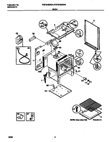 04 - Body parts for Frigidaire Range FGF334BGWA from AppliancePartsPros.com