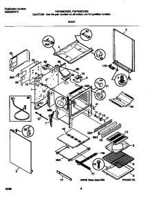 04 - Body parts for Frigidaire Range FGF358CGSD from AppliancePartsPros.com