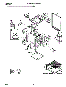 04 - Body parts for Frigidaire Range FGF335CFSA from AppliancePartsPros.com
