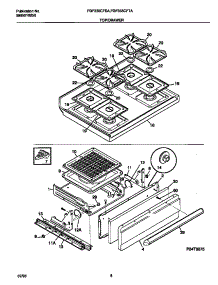 05 - Top / Drawer parts for Frigidaire Range FGF335CFSA from AppliancePartsPros.com