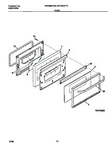 06 - Door parts for Frigidaire Range FGF335CFSA from AppliancePartsPros.com