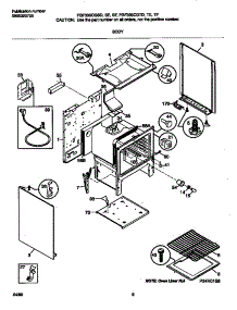 04 - Body parts for Frigidaire Range FGF335CGTD from AppliancePartsPros.com