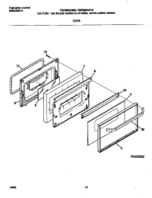 06 - Door parts for Frigidaire Range FGF335CGSB from AppliancePartsPros.com