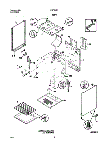 07 - Body parts for Frigidaire Range FGF337ASB from AppliancePartsPros.com